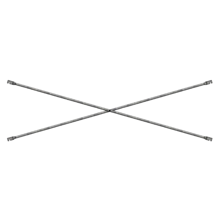 Picture of 7' Diagonal Cross Brace w/ 27.75" Lock Spacing - Notch End