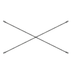 Picture of 10' Diagonal Cross Brace w/ 48" Lock Spacing - Notch End