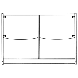 Picture of 5' End Panel w/ Toeboard - #5 Tube Size