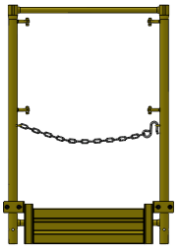 Picture of 28" End Panel w/ Toeboard - #6 Tube Size