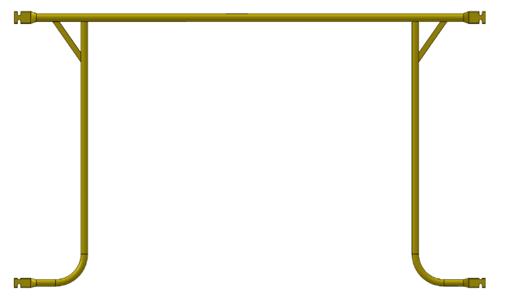 Picture of 7' Arm Brace w/ 27 3/4" Lock Spacing - Notched End