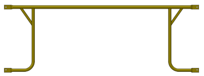 Picture of 7' Arm Brace w/ 27 3/4" Lock Spacing - Hole End