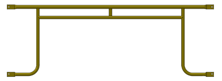 Picture of Trussed 7' Arm Brace w/ 27 3/4" Lock Spacing - Hole End