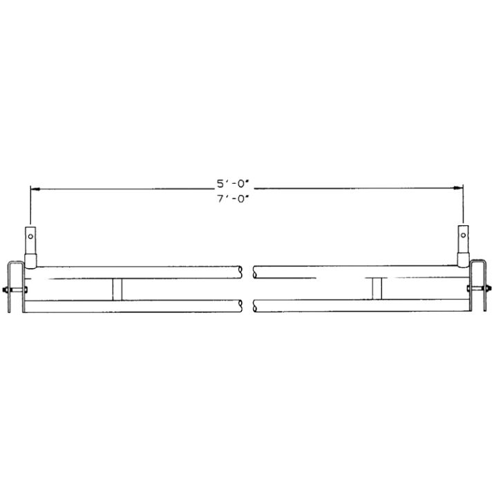Picture of 5' Putlog Spreader - #6 Tube Size