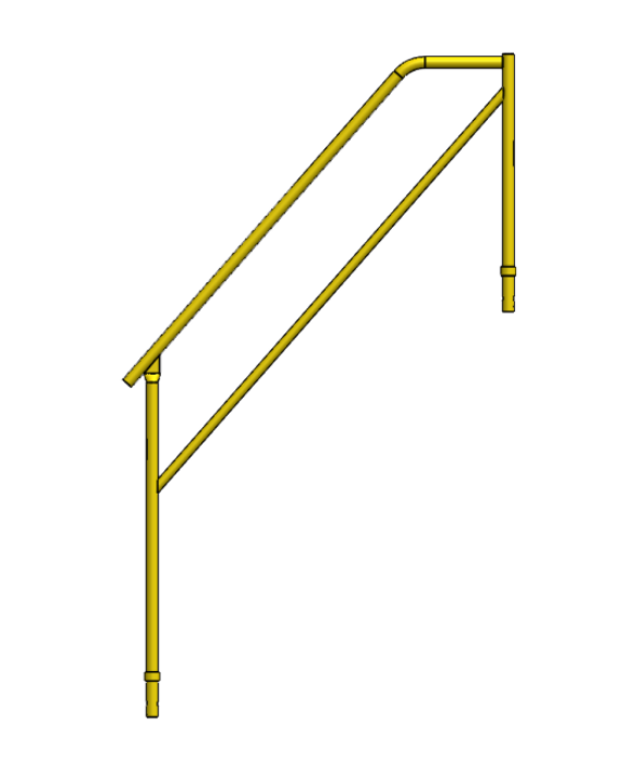 Picture of Inside Hand Rail Top Section Only for 7' Stair Unit