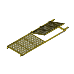 Picture of 28" x 7' X-Panded Steel Walkboard - Hinged