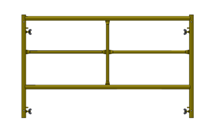 Picture of Double Step Frame - 5'W x 3'H - #5 Tube - J-lock at 27.75" Spacing - Random Rung Spacing