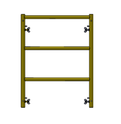 Picture of Ladder Frame - 28"W x 3'H - #5 Tube - J-lock at 27.75" Spacing - 12" Rung Spacing
