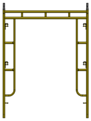 Picture of Open End Frame - 5'W x 6'6"H - #6 Tube - C-lock at 27.75" Spacing - Closed Cane - Inserts