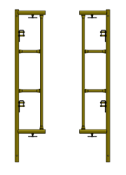 Picture of Knock Down Frame - 1'W x 5'H - #6 Tube - C-lock at 27.75" Spacing