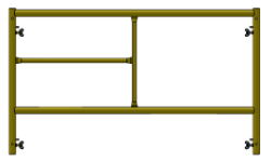 Picture of Step Frame - 5'W x 3'H - #6 Tube - J-lock at 27.75" Spacing - 12" Rung Spacing