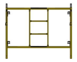 Picture of Center Access Frame - 5'W x 4'H - #6 Tube - C-lock at 27.75" Spacing - 12" Rung Spacing