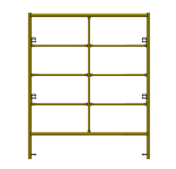 Picture of Double Step Frame - 5'W x 6'4"H - #7 Tube - C-lock at 27.75" Spacing - Random Rung Spacing