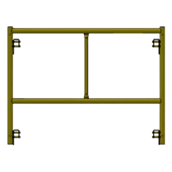 Picture of Step Frame - 4'W x 2'H - #5 Tube - C-lock at 9.37" Spacing - 12" Rung Spacing