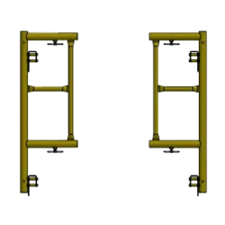 Picture of Knock Down Frame - 1'W x 3'H - #6 Tube - C-lock at 27.75" Spacing