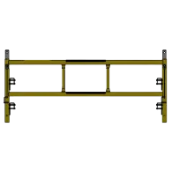Picture of Center Access Frame - 5'W x 2'H - #6 Tube - C-lock at 9.375" Spacing - 12" Rung Spacing