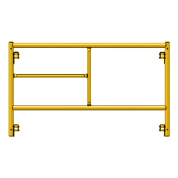 Picture of Step Frame - 5'W x 3'H - #5 Tube - C-lock at 27.75" Spacing - 12" Rung Spacing