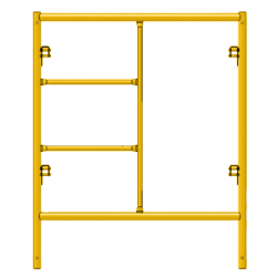 Picture of Step Frame - 4'W x 5'H - #6 Tube - C-lock at 27.75" Spacing - Random Rung Spacing