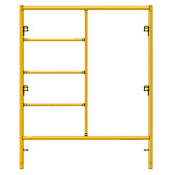 Picture of Step Frame - 5'W x 6'6"H - #5 Tube - C-lock at 27.75" Spacing - Random Rung Spacing