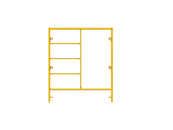 Picture of Step Frame - 5'W x 6'H - #5 Tube - C-lock at 27.75" Spacing - Random Rung Spacing