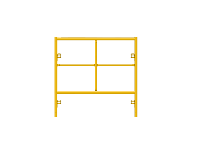 Picture of Double Step Frame - 4'W x 4'H - #6 Tube - C-lock at 27.75" Spacing - Random Rung Spacing