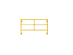 Picture of Double Step Frame - 5'W x 3'H - #6 Tube - C-lock at 27.75" Spacing - 12" Rung Spacing