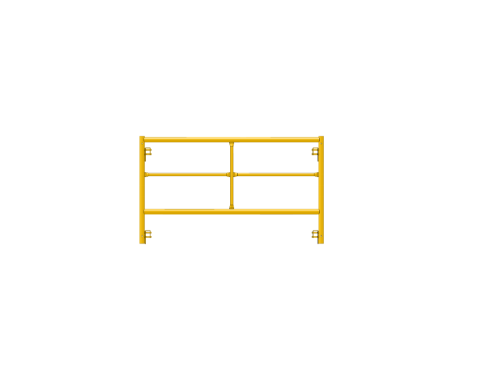 Picture of Double Step Frame - 5'W x 3'H - #6 Tube - C-lock at 27.75" Spacing - Random Rung Spacing