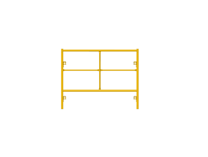 Picture of Double Step Frame - 5'W x 4'H - #6 Tube - C-lock at 27.75" Spacing - Random Rung Spacing