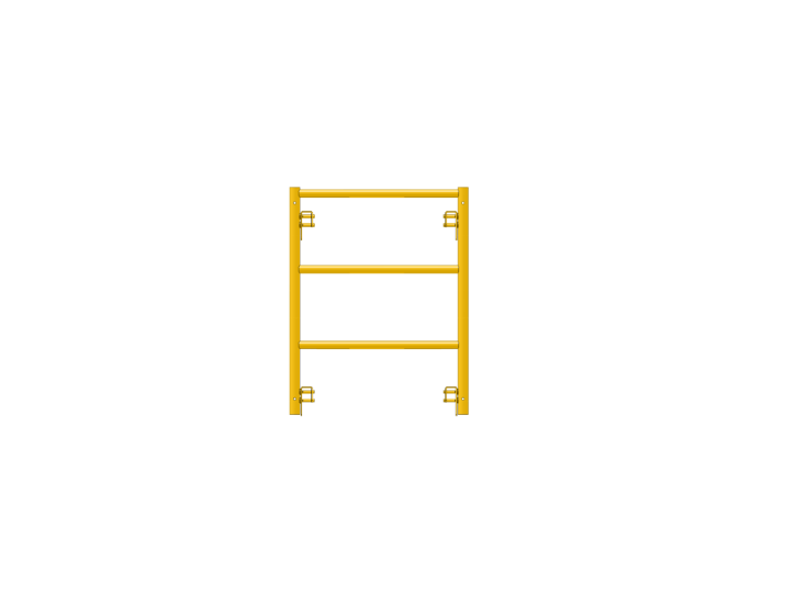 Picture of Ladder Frame - 28"W x 3'H - #5 Tube - C-lock at 27.75" Spacing - 12" Rung Spacing