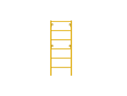 Picture of Ladder Frame - 28"W x 6'H - #5 Tube - C-lock at 27.75" Spacing - 12" Rung Spacing