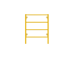 Picture of Ladder Frame - 3'W x 4'H - #6 Tube - C-lock at 27.75" Spacing - 12" Rung Spacing