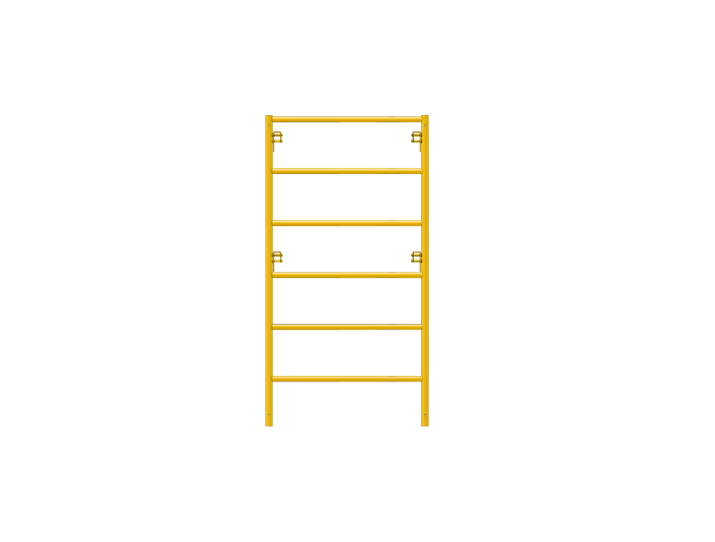 Picture of Ladder Frame - 3'W x 6'H - #5 Tube - C-lock at 27.7"5 Spacing - 12" Rung Spacing