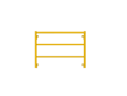 Picture of Ladder Frame - 4'W x 3'H - #6 Tube - C-lock at 27.75" Spacing - 12" Rung Spacing