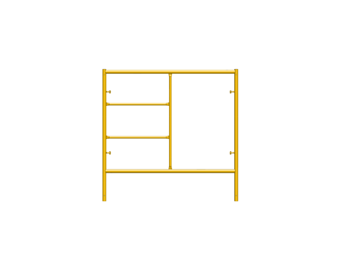 Picture of Step Frame - 5'W x 5'H - #5 Tube - F-lock at 27.75" Spacing - Random Rung Spacing