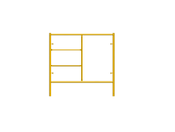 Picture of Step Frame - 5'W x 5'H - #6 Tube - F-lock at 27.75" Spacing - Random Rung Spacing