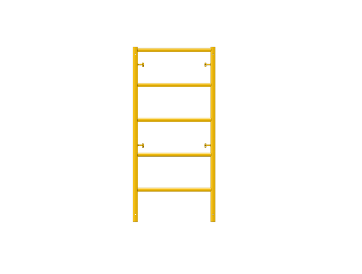 Picture of Ladder Frame - 28"W x 5'H - #6 Tube - F-lock at 27.75" Spacing - 12" Rung Spacing