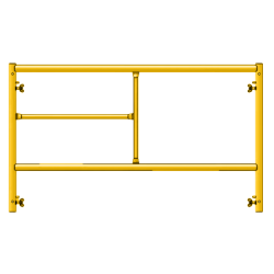 Picture of Step Frame - 5'W x 3'H - #5 Tube - J-lock at 27.75" Spacing - 12" Rung Spacing