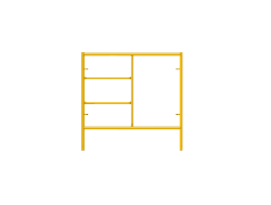 Picture of Step Frame - 5'W x 5'H - #6 Tube - T-lock at 27.75" Spacing - Random Rung Spacing