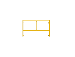 Picture of Step Frame - 5'W x 3'H - #5 Tube - J-lock at 27.75" Spacing - Random Rung Spacing