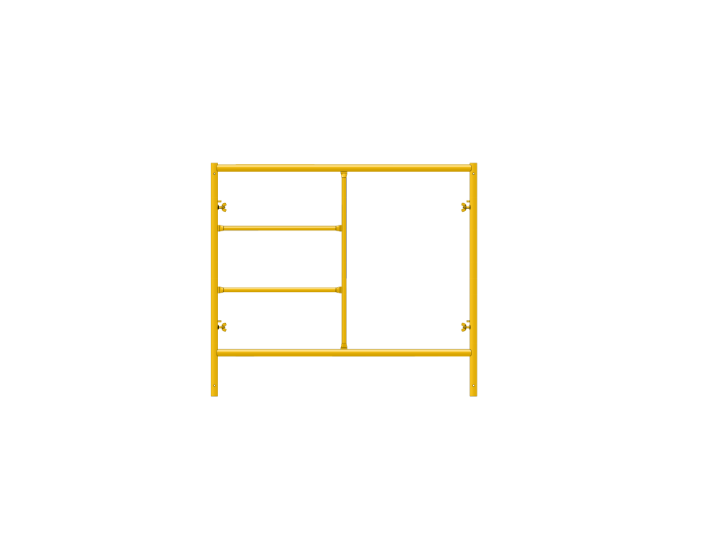 Picture of Step Frame - 5'W x 4.5'H - #5 Tube - J-lock at 27.75 Spacing - Random Rung Spacing