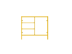 Picture of Step Frame - 5'W x 4'6"H - #6 Tube - J-lock at 27.75" Spacing - Random Rung Spacing