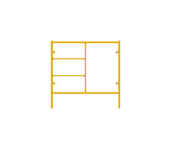 Picture of Step Frame - 5'W x 5'H - #6 Tube - J-lock at 27.75" Spacing - Random Rung Spacing
