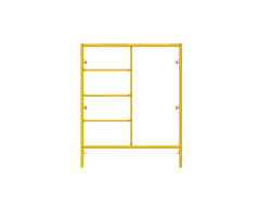 Picture of Step Frame - 5'W x 6'4"H - #7 Tube - J-lock at 27.75" Spacing - Random Rung Spacing