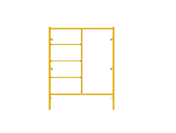 Picture of Step Frame - 5'W x 6'6"H - #5 Tube - J-lock at 27.75" Spacing - Random Rung Spacing