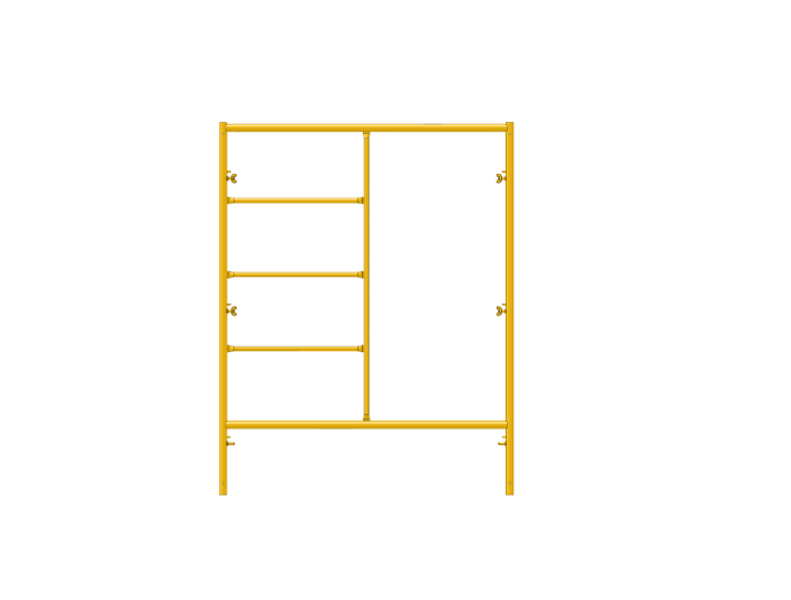 Picture of Step Frame - 5'W x 6'5"H - #6 Tube - J-lock at 27.75" Spacing - Random Rung Spacing