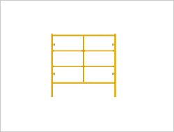 Picture of Double Step Frame - 5'W x 5'H - #5 Tube - J-lock at 27.75" Spacing - Random Rung Spacing