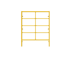 Picture of Double Step Frame - 5'W x 6'6"H - #6 Tube - J-lock at 27.75" Spacing - Random Rung Spacing