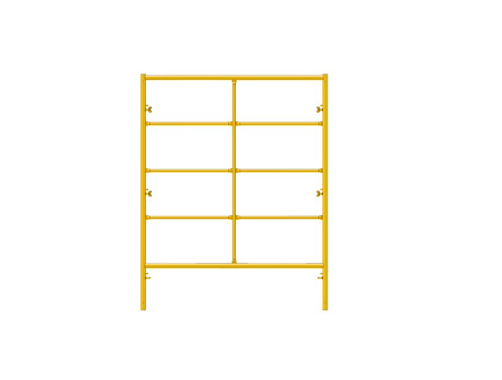 Picture of Double Step Frame - 5'W x 6'5"'H - #6 Tube - J-lock at 27.75" Spacing - Random Rung Spacing