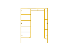 Picture of Open Climbing Ladder Frame - 5'W x 6'5"H - #5 Tube - J-lock at 27.75" Spacing