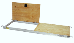 Picture of 28"W x 7'L Tuf-N-Lite Aluminum Walkboard w/ Type A Hook (w/Hinge)